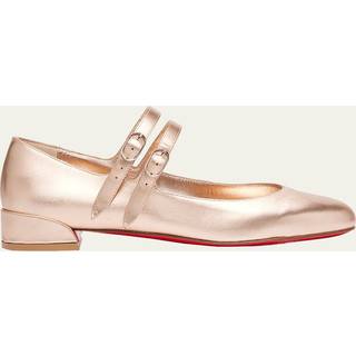 Christian Louboutin Sweet Jane leather Mary Jane shoes - beige - EU 35.5