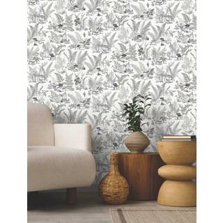 York Wallpaper Mushroom Garden Toile RT7893
