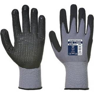 DermiFlex plus handske - Grå/Sort (Størrelse: Medium)