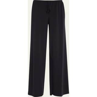 The Row Bariem low-rise jersey wide-leg pants - black - M