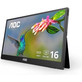 AOC T2 16T3EA computerskærm 39,6 cm (15.6") 1920 x 1080 pixel Fuld HD Sort