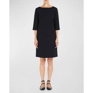 Max Mara Nettare jersey minidress - blue - M