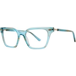 Kensie Slay Lagoon Grøn 50 Briller Kvinder Blue - Transparent Blue Green - 50mm