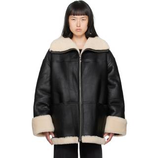 Toteme Oversized shearling jacket - white - XS/S
