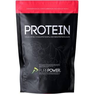 PurePower Proteinpulver valleproteindrik jordbær 400 g