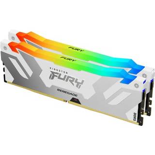 Kingston FURY Renegade RGB DDR5-7600 - 32GB - CL38 - Dual Channel (2 pcs) - Intel XMP - Hvid med RGB