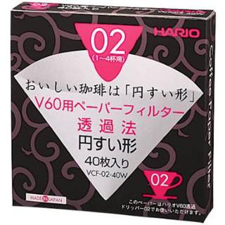Hario V60-02 Kaffefiltre - 40 stk