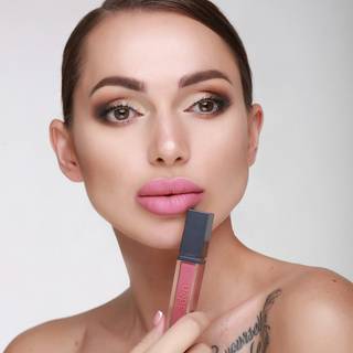 Aden Liquid Lipstick + Lipliner Pencil Set Extreme Nude 15