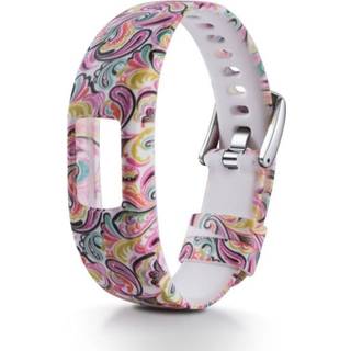 Garmin Vivofit 4 mønstret justerbar silikone urrem - Paisley Mønster