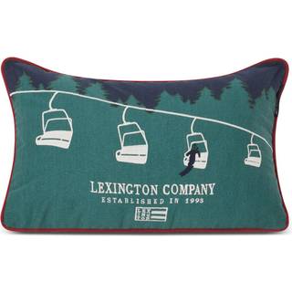 Lexington Ski Lift pude 30x50 cm Grøn-mørkeblå