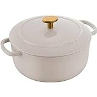 BALLARINI Bellamonte Cocotte 20 cm / 2,5 l, Rund, Elfenben-Hvid, Støbejern
