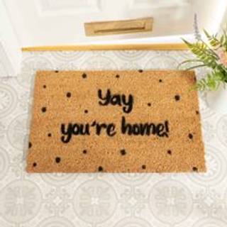 Artsy Mats Artsy Mats Yay You're Hjem / Til boligen Spotty Doormat