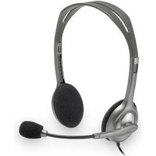 Logitech H111 Stereo Headset Ledningsført Kontor/Callcenter Grå