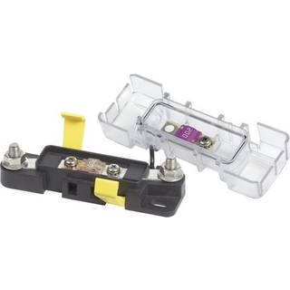 Sikringsholder Blue Sea Systems AMI / MIDI Safety Fuse Block, for 1 bladsikring, med ekstra tilslutningspunkter for kabler, M8 x 1.25 + M5 x 0.8, 32 V DC, 200 A