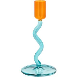 Villa Collection Styles lysestage 15,3 cm Blue-amber