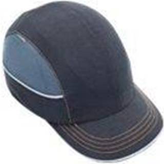Safety Bump Cap Baseball Hat Style Comfortable hovedbeskyttelse Kort Brim Skullerz 8950 Sort