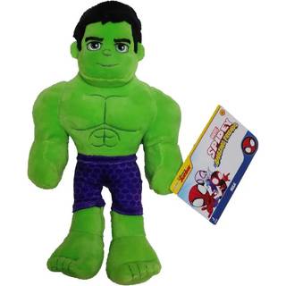 Marvel's Spidey og hans fantastiske venner 8-tommer Hulk lille plysbamse - Blødt superhelt-legetøj til børn fra 3 år og derover