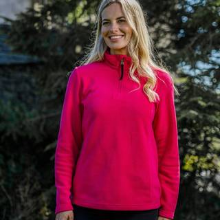 Tog 24 Tog 24 Light Pink Revive Fleece Zip Neck Jumper