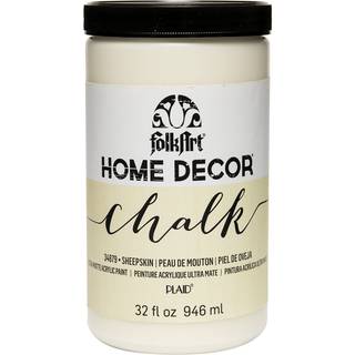 Folkart Home Decor Kridtmøbler og håndværks akrylmaling i forskellige farver 32 ounce fåreskind