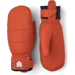 Hestra All Leather Primaloft Mitt 8 FLAME RED