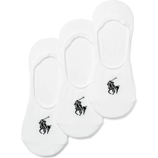 Polo Ralph Lauren 3-Pack No Show Big Pony Pony Socks White