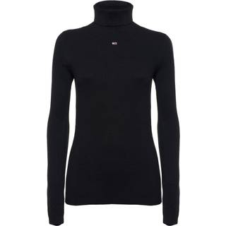 Tommy Hilfiger Essential dame rullekrave - Sort - Str. M - Modish.dk