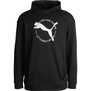 PUMA Herren Hoodie schwarz Baumwolle & Mix uni mit Motiv