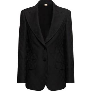 Gucci GG jacquard wool blazer - black - S