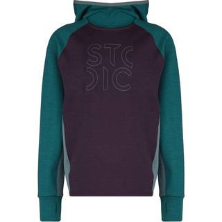 Stoic Kid's Merino260 StadjanSt. Hoody Merinohoodie Børn størrelse 104 farve grå/blå