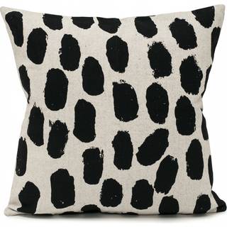 Fine Little Day Dots pudebetræk 48x48 cm Beige/Sort