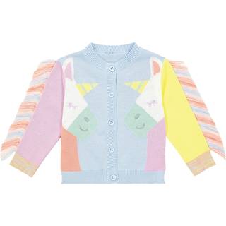 Stella McCartney Kids Baby ruffle-trimmed cotton cardigan - multicoloured - M 6