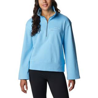 Columbia Lodge French Terry Pullover W Vista Blue/Spring Blue Logo (S)
