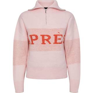 Pieces - Pink - Pcjordan Ls Half Zip Knit Bc - Small