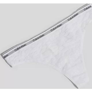 Calvin Klein Lace Thong - White - Large