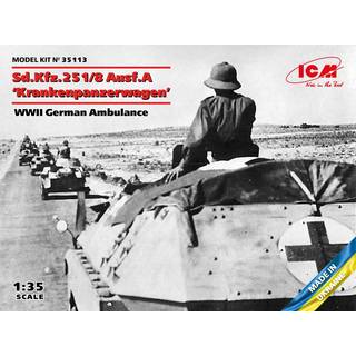 Sd.Kfz.251/8 Ausf.A Krankenpanzerwagen, WWII German Ambulance
