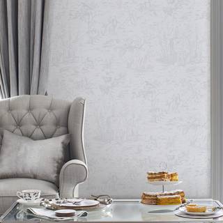 Laura Ashley Wallpaper Toile de Jouy 118495