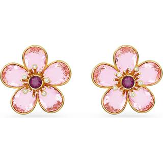 Florere Ohrstecker, Blume, Rosa, Goldlegierungsschicht