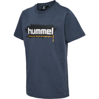 Hummel Drenge Hmleskil T Shirt Blå