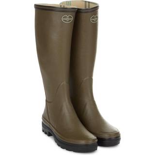Le Chameau Women's Giverny Jersey Lined Boot Gummistøvler Damer størrelse 42 farve brun