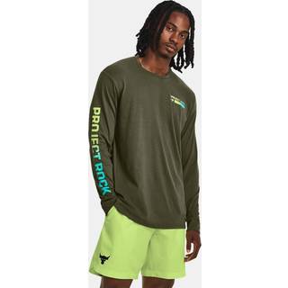 Langærmet T-shirt Under Armour UA PJT ROCK BRAHMA LS-GRN 1379840-390 Størrelse S