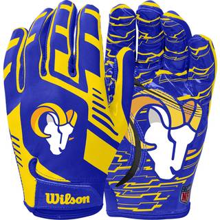 Wilson NFL Stretch Fit Football Gloves - Adult Los Angeles Rams