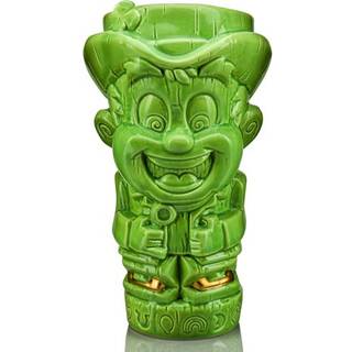 Geeki Tikis General Mills Keramisk krus Lucky Charms Lucky the Leprechaun | Officiel kornmaskotsamling Tiki Cups | Cocktailglas Tropisk drinkware