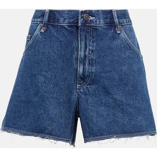 A.P.C. Johnny mid-rise denim shorts - blue - S