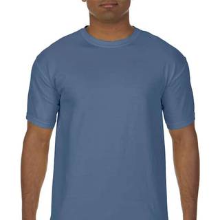 Komfortfarver voksen kort ?rme tee stil 1717 bl? jean x-large