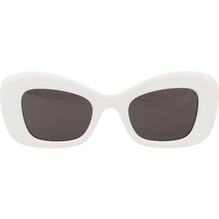 Alexander McQueen AM0434S 005 50 Solbriller Kvinder Hvid - White - 50mm