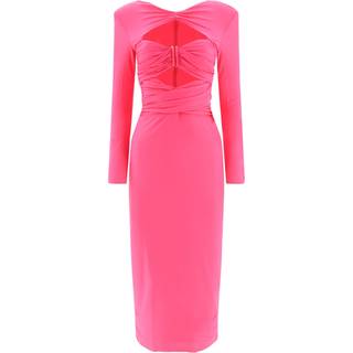 Self-Portrait Cutout jersey midi dress - pink - XXS