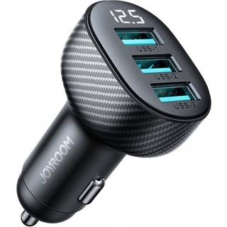 Joyroom - Car charger JR CCD03 3 4A 3x USB Digital Display
