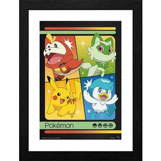 Abysse Scarlet & Violet Starters indrammet print - 30,5 x 40,6 cm