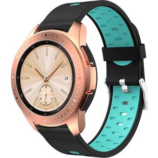 Garmin Forerunner 245 tofarvet silikone Urrem - Sort / Cyan