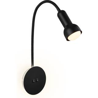 LED-væglampe 2178015 dobbelt switch, sort